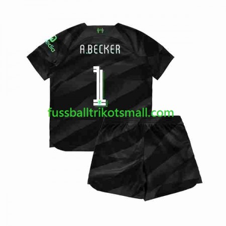 Fußballtrikots Liverpool A.Becker 1 Torwart Kinder 2023-2024 Kurzarm Auswärts-trikot kaufen